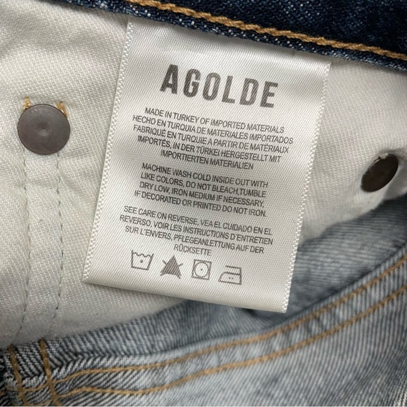 Agolde 90s Jean Imagine Mid Rise Straight B45  Women's Sz 23 - Picture 11 of 15
